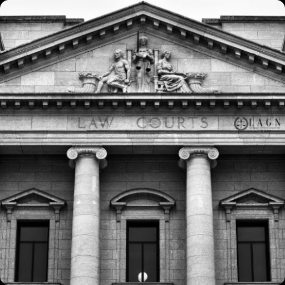 Law courts building facade